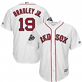 Red Sox 19 Jackie Bradley Jr. White 2018 World Series Cool Base Player Jersey Dzhi,baseball caps,new era cap wholesale,wholesale hats